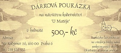 Dárková poukázka 500 Kč