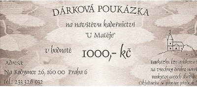 Dárková poukázka